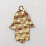 Newest 10 Pieces/Lot 21mm*31mm Beautiful Religious Gold color Enamel Crystal Evil Eye Hand Hamsa Charms