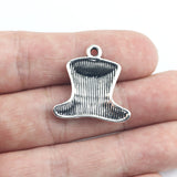 Newest 10Pcs 24*25mm Antique Silver Color Magical Hat Charms Fashion Necklace Keychain Pendant For DIY Jewelry Making Findings