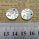 Newest 10Pieces 16*16mm Mixed Alloy Antique Silver Color Tree of Life Charms Keychain Pendant Accessory For DIY Jewelry Making