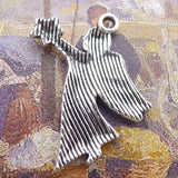 Newest 12Pcs 26*21mm Silver Color Alloy Angel Charms Star Necklace Earring Pendant Accessory Charms For DIY Handcraft Making