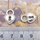 Newest 15Pieces 17*12mm Zinc Alloy Antique Silver Color Heart Lock Charms Necklace Pendant Accessory For DIY Jewelry Making