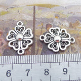 Newest 20Pieces 15*20mm Mixed Alloy Antique Silver Color Lucky Four Leaf Clover Charms Pendant Accessory For DIY Jewelry Making