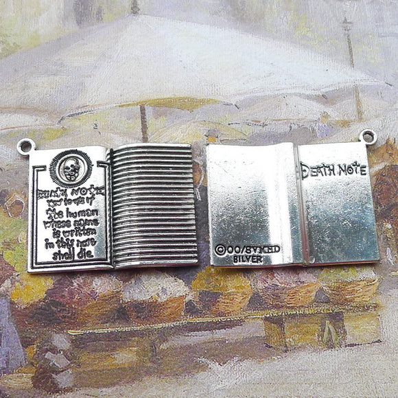 Newest 4Pieces 35*25mm Mixed Alloy Antique Silver Color Book Charms Vintage Bracelet Pendant Accessory For DIY Jewelry Making