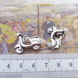 Newest 6Pieces 23*18mm Mixed Alloy Antique Silver Color Electrocar Charms Keychain Pendant Accessory For DIY Jewelry Making