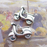 Newest 6Pieces 23*18mm Mixed Alloy Antique Silver Color Electrocar Charms Keychain Pendant Accessory For DIY Jewelry Making