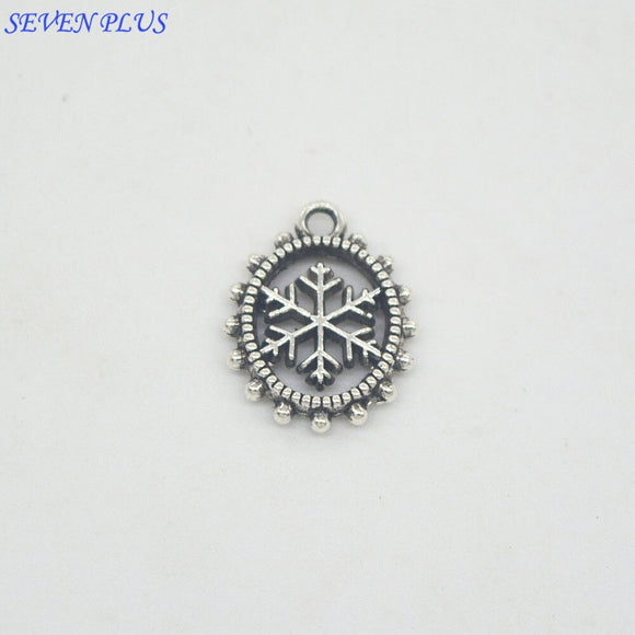 Newest Style 20 Pieces/Lot 12mm*15mm Antique Silver plated Antique Bronze Gold plated Small Christmas Snowflake Charms