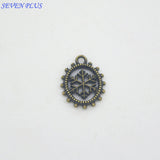Newest Style 20 Pieces/Lot 12mm*15mm Antique Silver plated Antique Bronze Gold plated Small Christmas Snowflake Charms