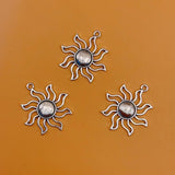 30*34MM 100pc Tibetan Silver Hollow Sun DIY Jewelry Accessories