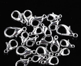 50Pcs 12mm Silver tone Lobster Parrot Clasps h0648