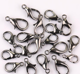 50Pcs 12mm Silver tone Lobster Parrot Clasps h0648