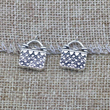 10 Pieces 14*18mm Mixed Alloy Antique Silver Color Lady's Handbag Charms Bracelet Pendant Accessory For DIY Jewelry Making