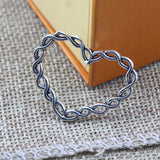 8 Pieces 32x26mm Antique Silver Color Heart Charms Hollow Necklace for DIY Jewelry Making