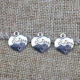 15 Pieces 15.7x14mm Antique Silver Color LOVE Charms Friendship for DIY Necklace Jewelry Making