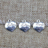 15 Pieces 15.7x14mm Antique Silver Color LOVE Charms Friendship for DIY Necklace Jewelry Making