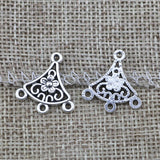 20Pieces/lot 19x20mm Antique Silver Color  Flower of Life Charms Connectors  Hollow Jewelry Making Craft Pendant EF4003