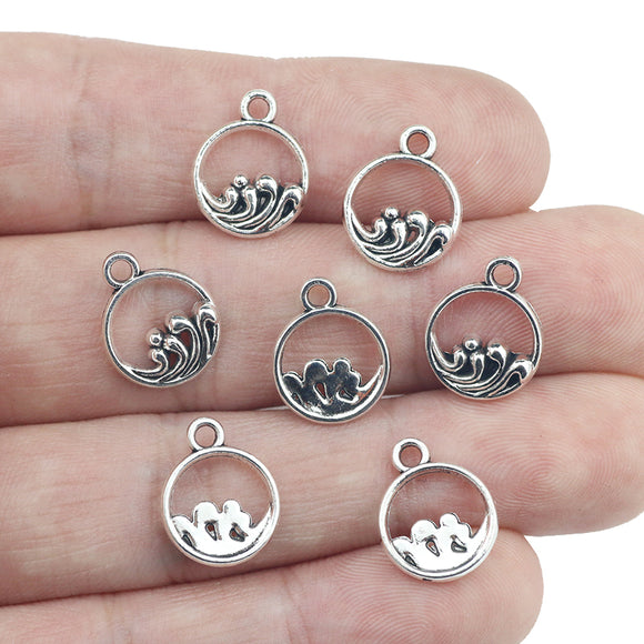30 Pieces 11*14mm Antique Silver Color Mixed Alloy Love Forever Charms Keychain Pendant Accessory For DIY Jewelry Making