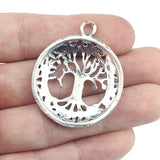 3 Pieces35*42 mm Newest Style Alloy Antique Silver Color Tree of Life Charms Vintage Pendant Accesssory  For DIY Jewelry Making