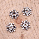 WYSIWYG 100pcs 10x2mm Spacer Bead Charms For Jewelry Making DIY Bracelet Making Antique Silver Color