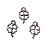 100pcs 10x6mm 3 Colors Four Leaf Clover Charms Pendant For Jewelry Making DIY Jewelry Findings EF1662
