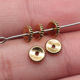 WYSIWYG 100pcs 6x6mm Antique Gold Color Spacer Beads For Jewelry Making DIY Jewelry Findings