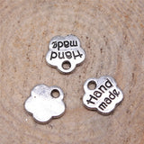 WYSIWYG 100pcs 8mm Charm Hand Made Tiny 3 Colors Hand Made Charms Hand Made Pendant Charms For Jewelry Making DIY