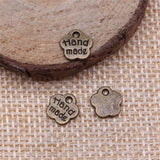 WYSIWYG 100pcs 8mm Charm Hand Made Tiny 3 Colors Hand Made Charms Hand Made Pendant Charms For Jewelry Making DIY