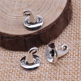 10pcs 10x10mm Antique Silver Color Wizard Hat Charms Witch Hat Charms For Jewelry Making DIY Jewelry Findings H1246