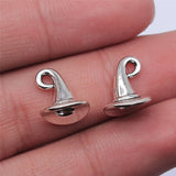 10pcs 10x10mm Antique Silver Color Wizard Hat Charms Witch Hat Charms For Jewelry Making DIY Jewelry Findings H1246