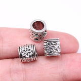 WYSIWYG 10pcs 10x10x10mm Big Hole Spacer Beads For Jewelry Making DIY Bracelet Making Antique Silver Color