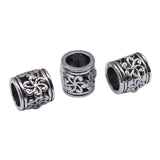 WYSIWYG 10pcs 10x10x10mm Big Hole Spacer Beads For Jewelry Making DIY Bracelet Making Antique Silver Color
