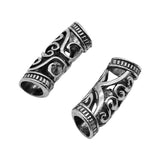 WYSIWYG 10pcs 10x10x25mm African Hair Braid Tube Metal Hollow Hair Dread Bead Dreadlock Cuffs Jewelry Decoration Accessories