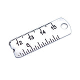 WYSIWYG 10pcs 10x29mm Antique Silver Color Ruler Charms Pendant For DIY Jewelry Making Handmade Jewelry Craft Findings