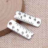 WYSIWYG 10pcs 10x29mm Antique Silver Color Ruler Charms Pendant For DIY Jewelry Making Handmade Jewelry Craft Findings
