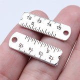 WYSIWYG 10pcs 10x29mm Antique Silver Color Ruler Charms Pendant For DIY Jewelry Making Handmade Jewelry Craft Findings