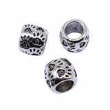 WYSIWYG 10pcs 10x8mm Antique Silver Color Big Hole Paw Spacer Beads For Jewelry Making DIY Jewelry Findings