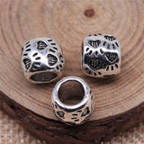 WYSIWYG 10pcs 10x8mm Antique Silver Color Big Hole Paw Spacer Beads For Jewelry Making DIY Jewelry Findings