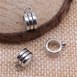 WYSIWYG 10pcs 10x8x5mm Beads Bails Charm Pendants For Jewelry Making Antique Silver Color Beads Bails Pendants Charm Beads Bails