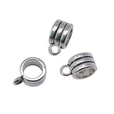 WYSIWYG 10pcs 10x8x5mm Beads Bails Charm Pendants For Jewelry Making Antique Silver Color Beads Bails Pendants Charm Beads Bails