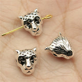 WYSIWYG 10pcs 10x8x7mm Small Hole Spacers Beads For Jewelry Making Leopard Spacers Beads Charms Leopard Beads