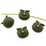 WYSIWYG 10pcs 11x11x7mm Owl Bead Spacer Bead Charms For Diy Beaded Bracelets Jewelry Handmade Making