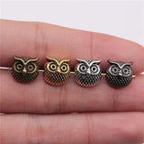 WYSIWYG 10pcs 11x11x7mm Owl Bead Spacer Bead Charms For Diy Beaded Bracelets Jewelry Handmade Making