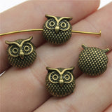 WYSIWYG 10pcs 11x11x7mm Owl Bead Spacer Bead Charms For Diy Beaded Bracelets Jewelry Handmade Making