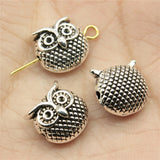WYSIWYG 10pcs 11x11x7mm Owl Bead Spacer Bead Charms For Diy Beaded Bracelets Jewelry Handmade Making