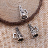 WYSIWYG 10pcs 11x15mm Loudspeaker Charms Antique Silver Color For Jewelry Making Zinc Alloy Charms Pendant DIY Jewelry Findings