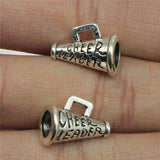 WYSIWYG 10pcs 11x15mm Loudspeaker Charms Antique Silver Color For Jewelry Making Zinc Alloy Charms Pendant DIY Jewelry Findings