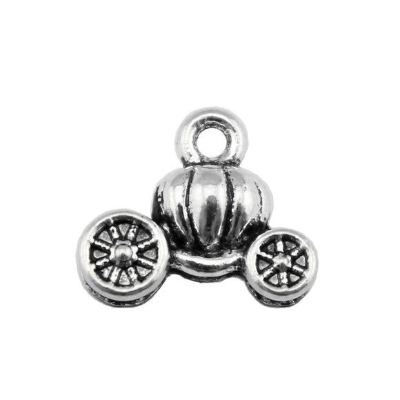 WYSIWYG 10pcs 13x11mm Pumpkin Car Charm Lucky Car Pendant Pumpkin Car Pendant Vintage DIY Accessories For Jewelry Making