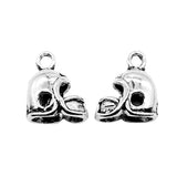 WYSIWYG 10pcs 13x12mm Antique Silver Color Charms Football Helmet Charms 3D Football Helmet Charms