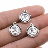 WYSIWYG 10pcs 13x15mm Double Sided Om Charms Antique Silver Color For Jewelry Making Charms Pendant DIY Jewelry Findings