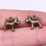 WYSIWYG 10pcs 13x15mm Puppy Charms Pendants For Jewelry Making DIY Jewelry Findings Jewelry Accessories