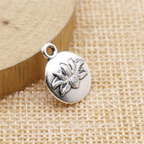 WYSIWYG 10pcs 13x16mm Lotus Pendant Charms DIY Jewelry Making Jewelry Finding Antique Silver Color